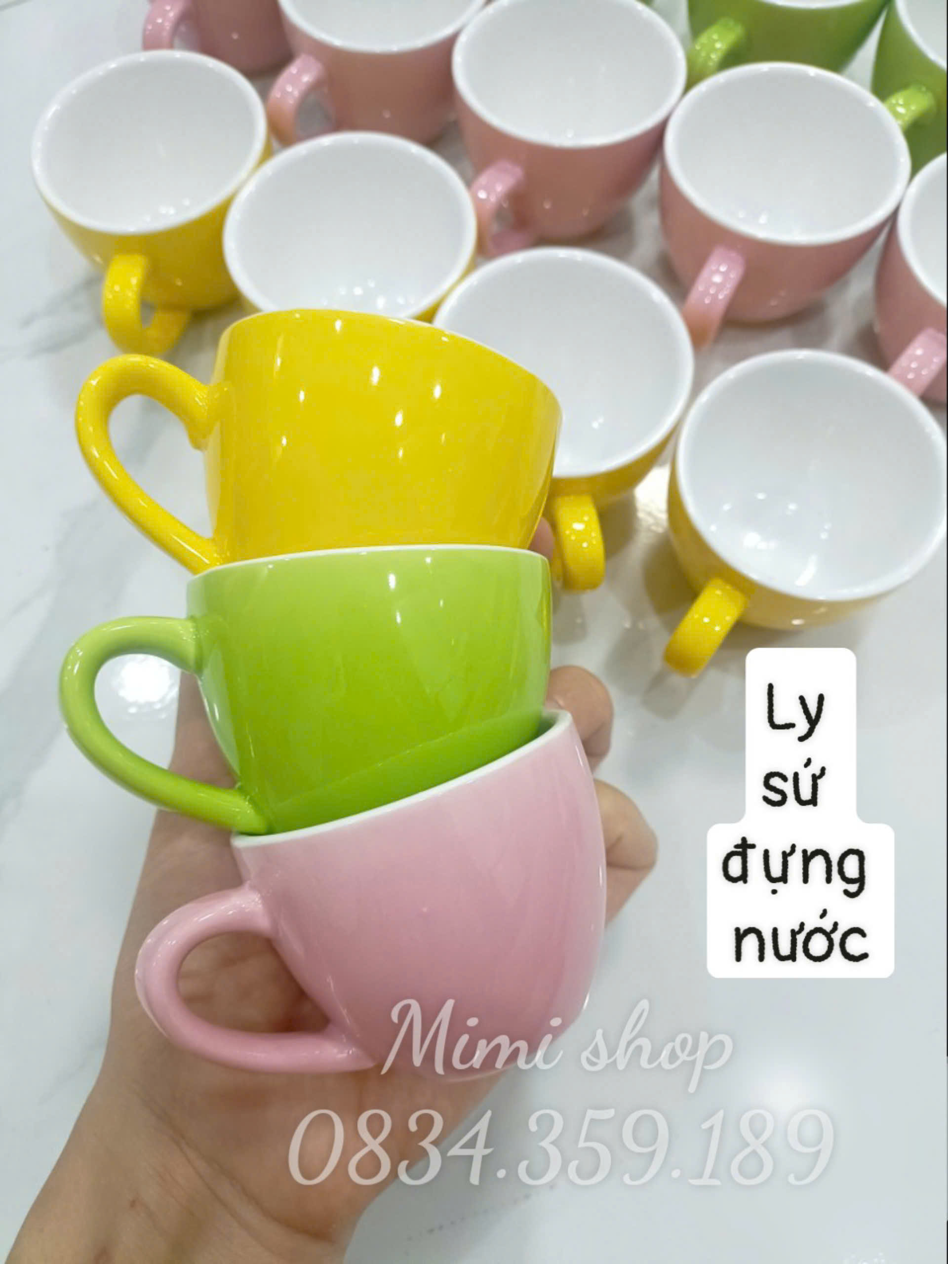 Cốc đựng nước màu, ly nước màu hồng- vàng -xanh lá bày mâm cúng, bày bàn trà tiệc