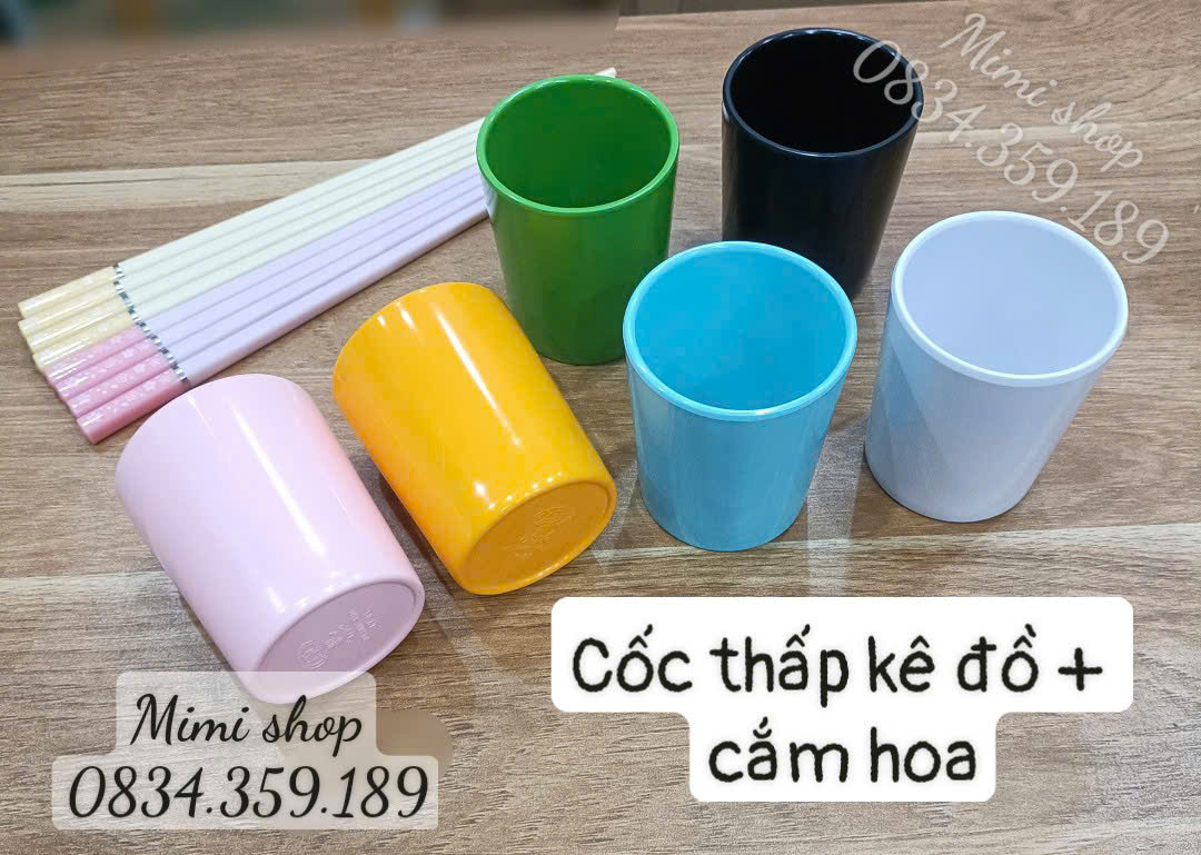 Cốc nhựa phip kê đồ, cắm hoa bày mâm cúng, cốc nhựa đựng nước cao 7.5cm