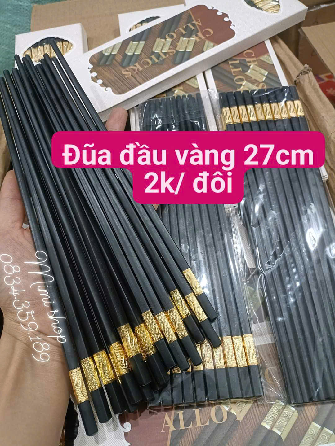 Đũa nhựa đen decor mâm cúng, trang trí bàn ăn., đũa ăn cơm