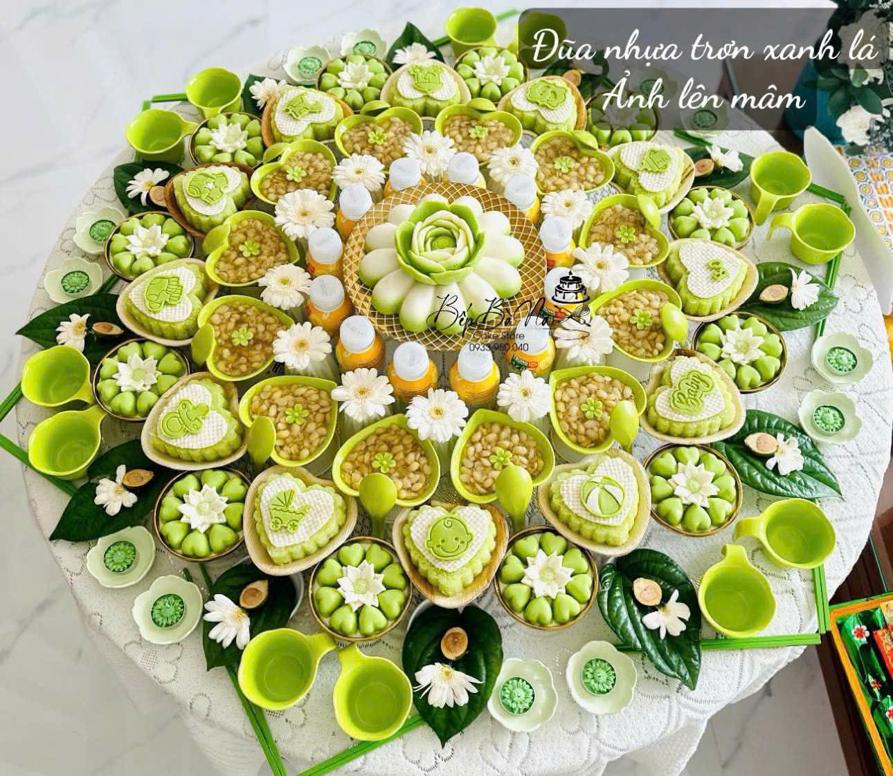 Đũa nhựa xanh lá decor mâm cúng, trang trí bàn ăn., đũa ăn cơm