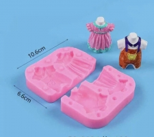Khuôn silicon váy bé gái, bộ body bé trai