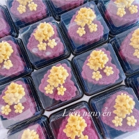 Khuôn silicon chùm hoa sứ ấn đậu trang trí xôi, đổ rau câu
